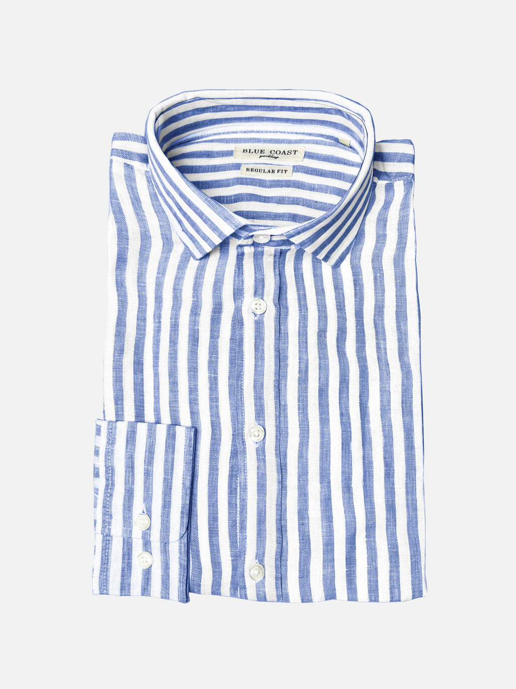 Camisa lino rayas