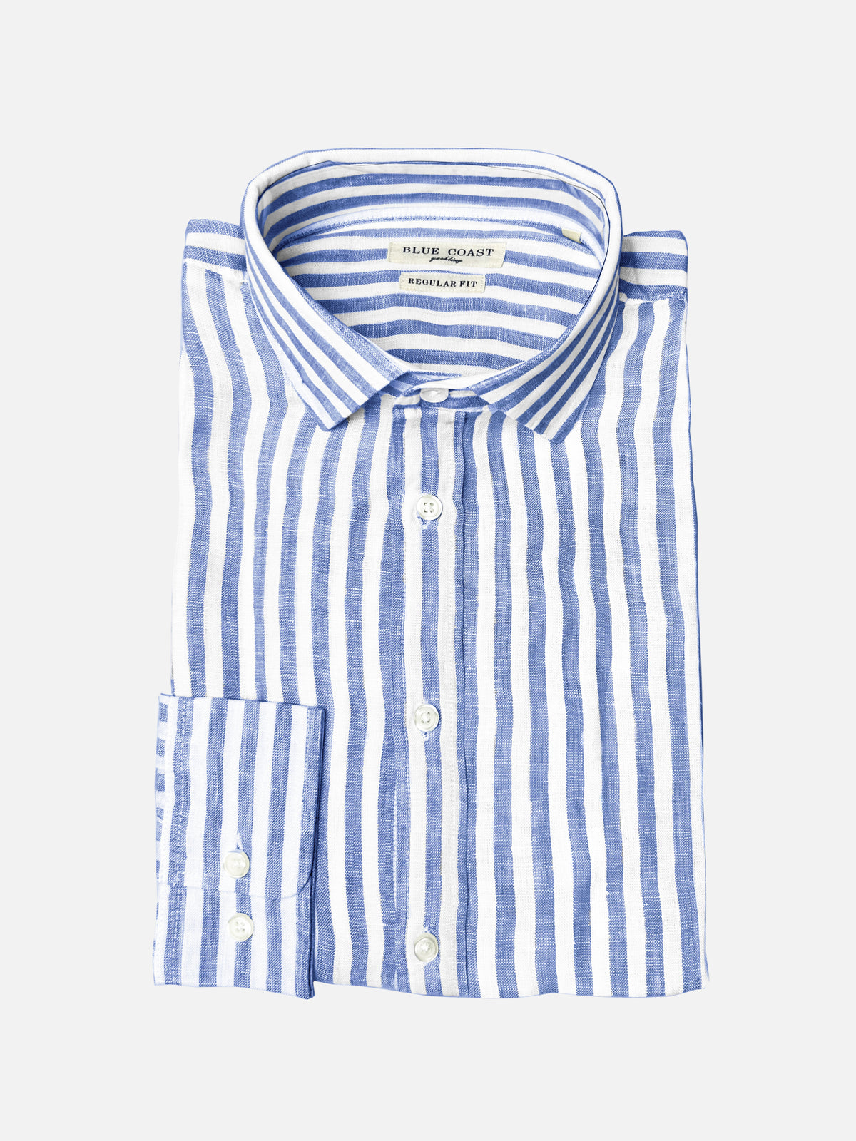 Camisa lino rayas