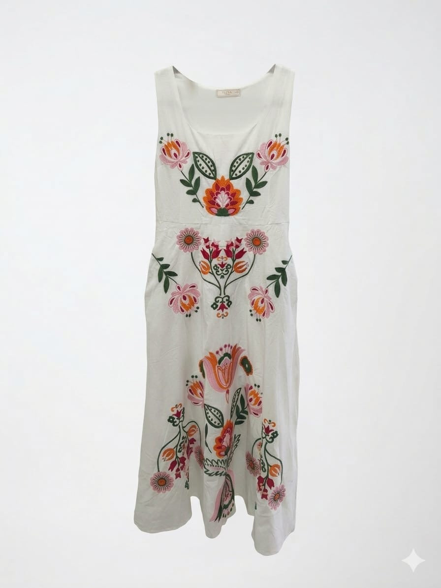 Vestido Ibiza bordado