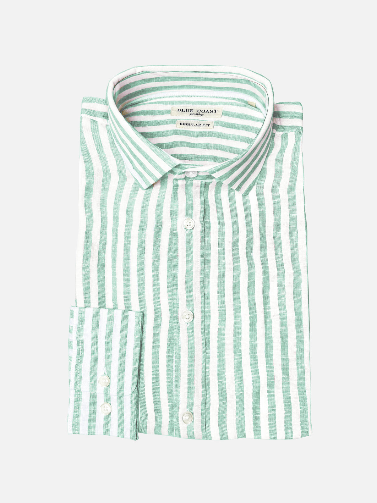 Camisa lino rayas