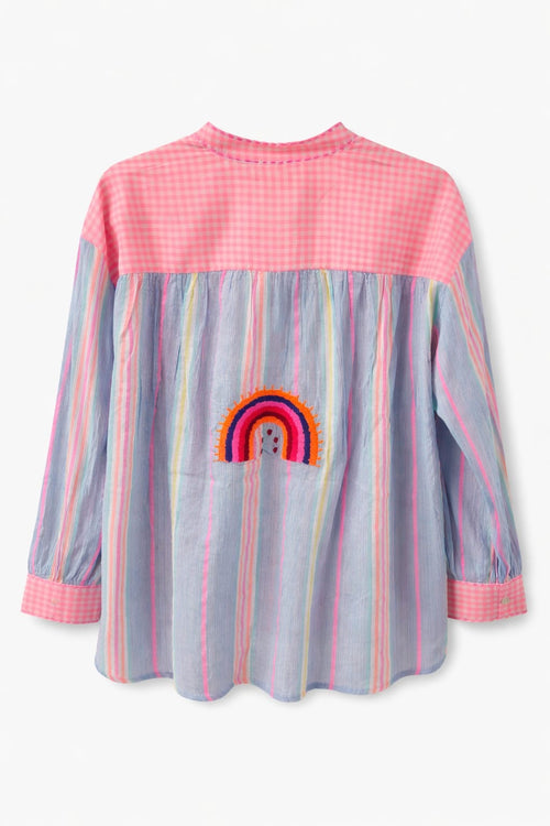 Blusa rayas neón