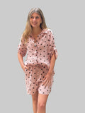 Set lino short lunares