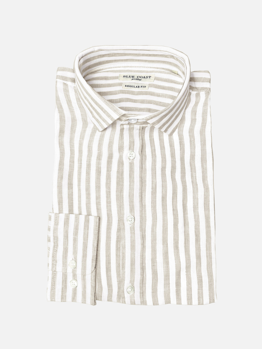 Camisa lino rayas