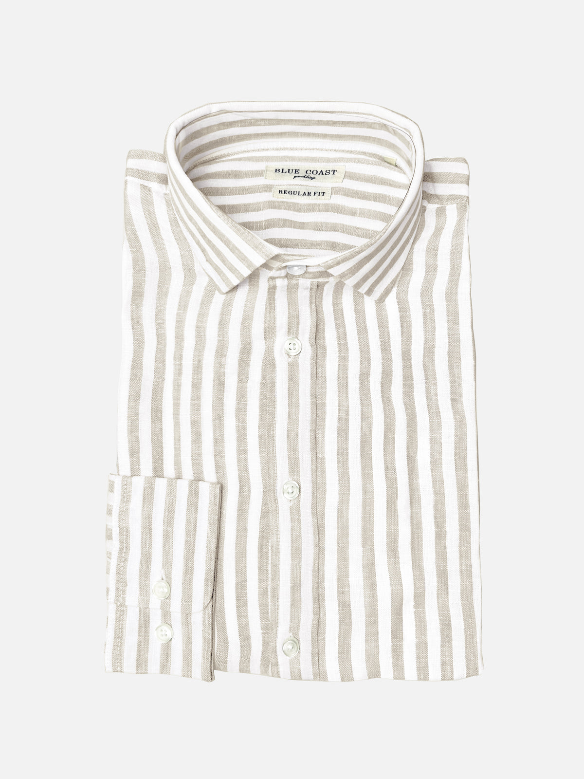 Camisa lino rayas
