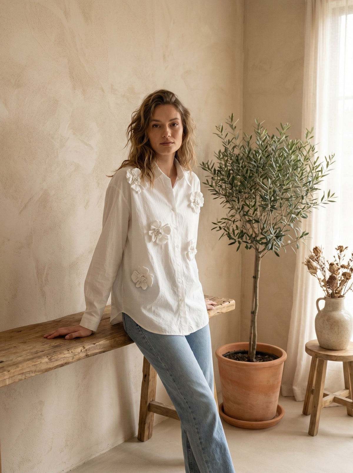 Camisa flor