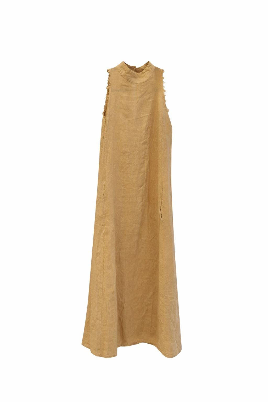 Vestido Largo Lino Halter