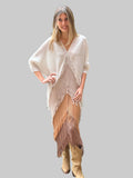 Vestido flecos capas