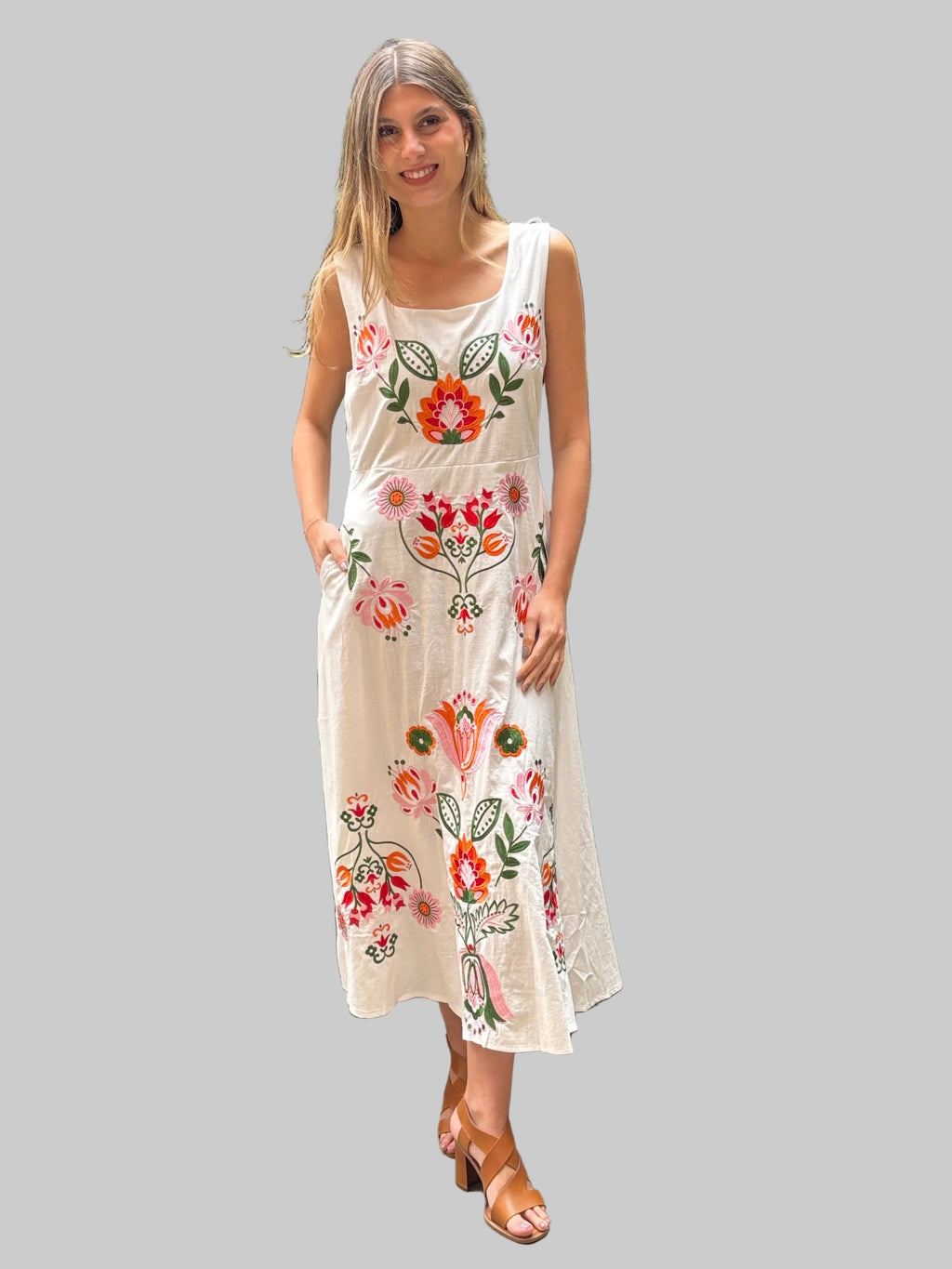 Vestido Ibiza bordado