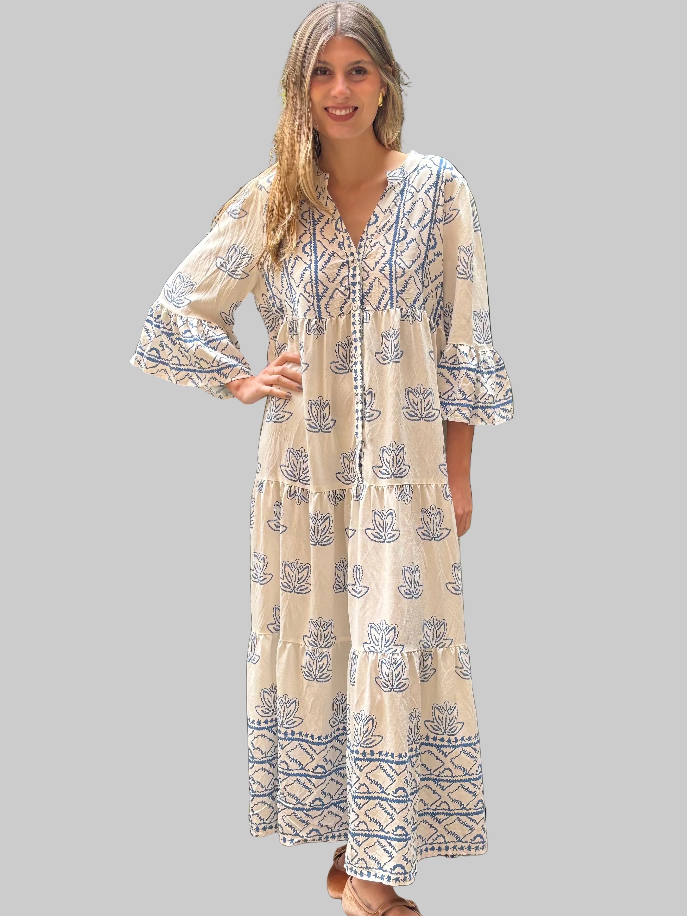 Vestido Maxi estampado