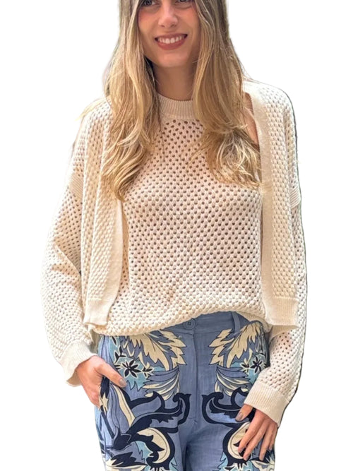 Blusa y saco punto