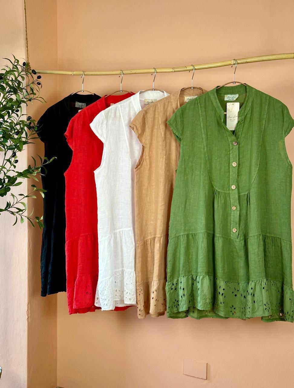 Vestido lino playa
