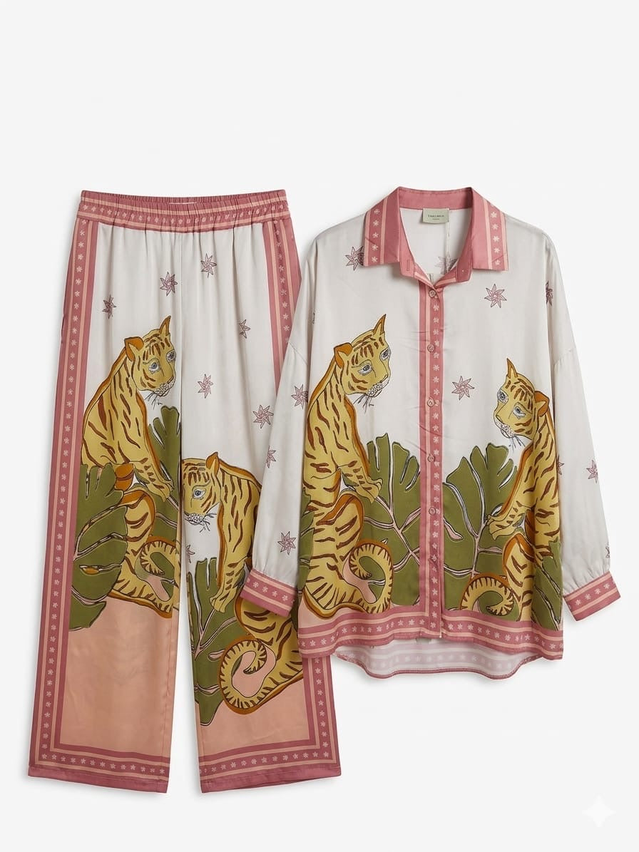 Set viscosa leopardo