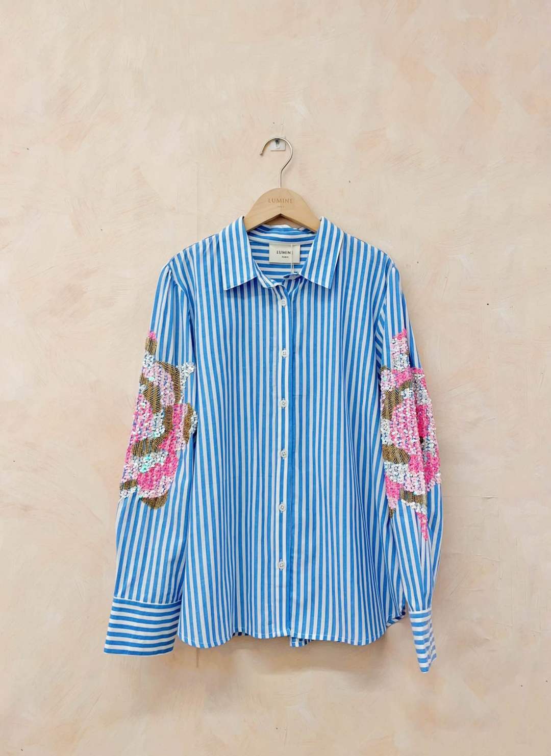 Camisa algodón lentejuela