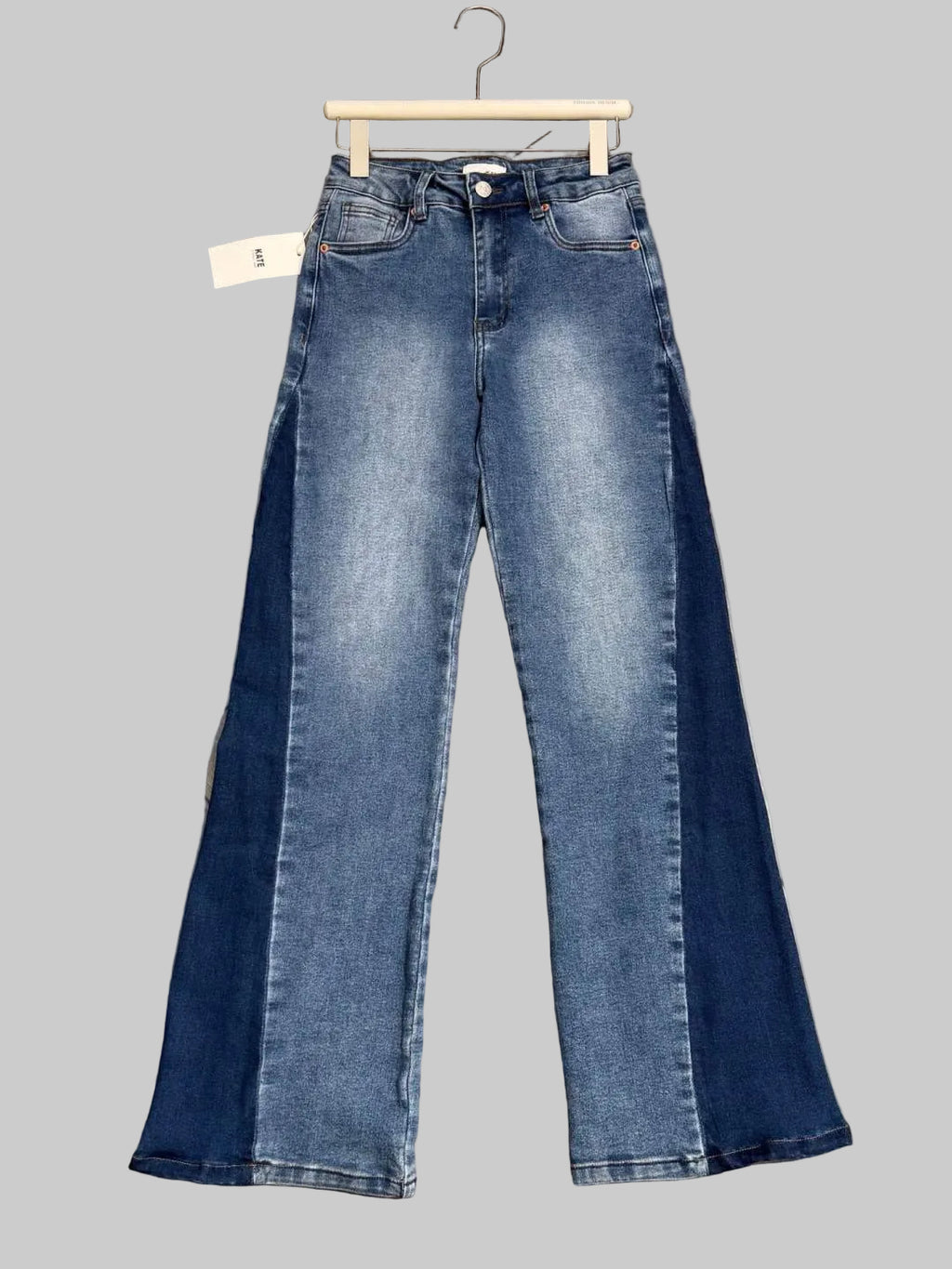 Jean wide leg paneles
