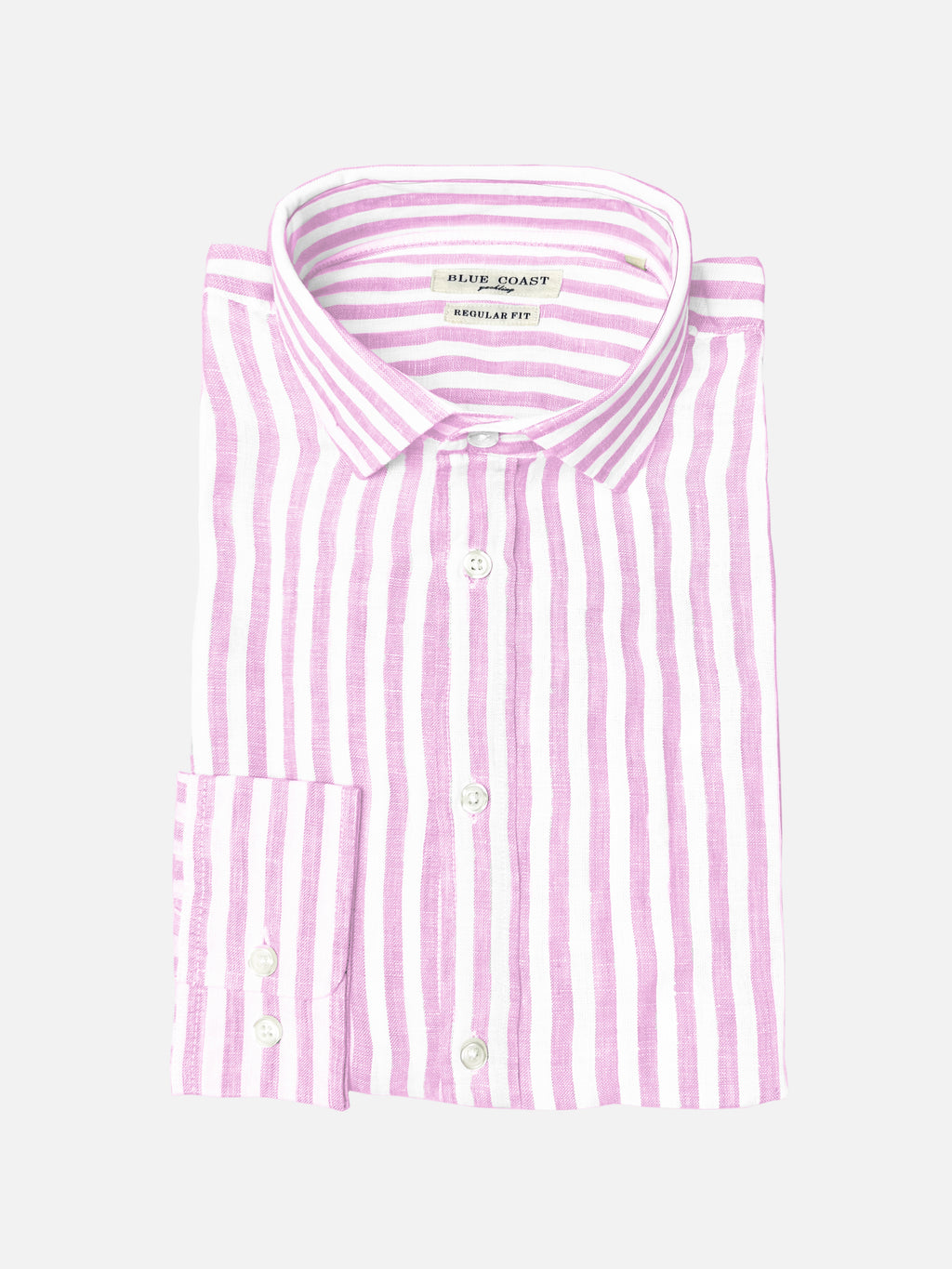 Camisa lino rayas