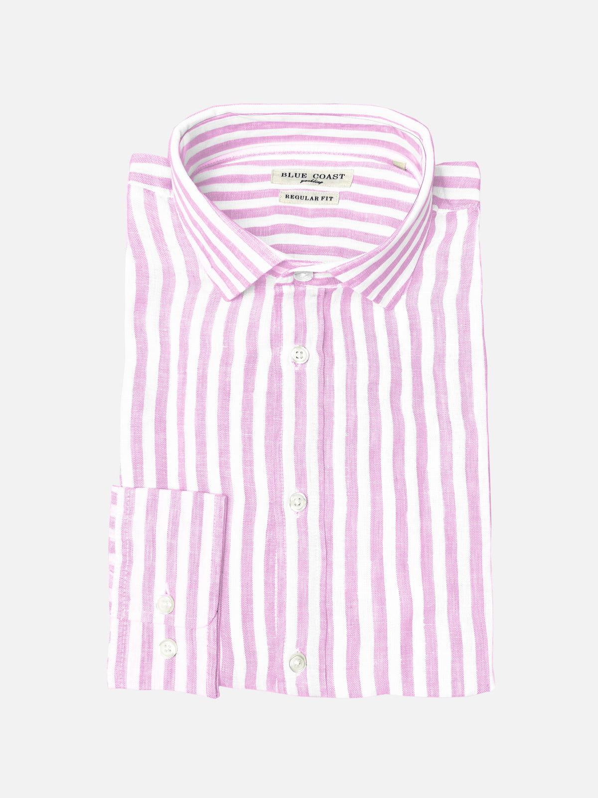 Camisa lino rayas