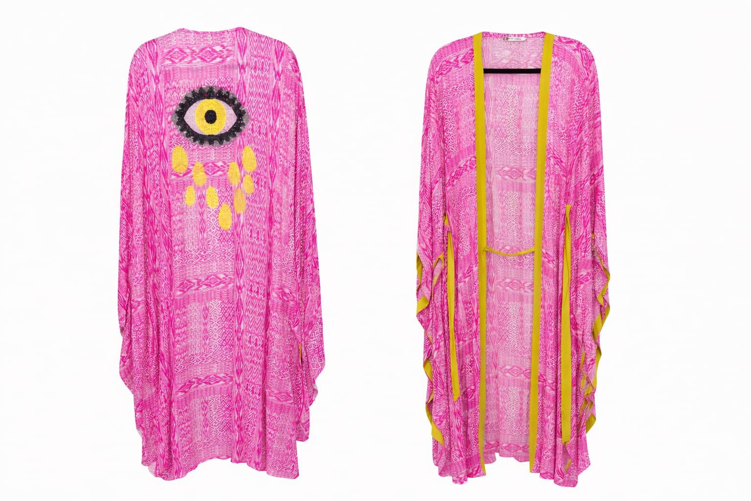 Kimono ojo turco bordado lentejuela