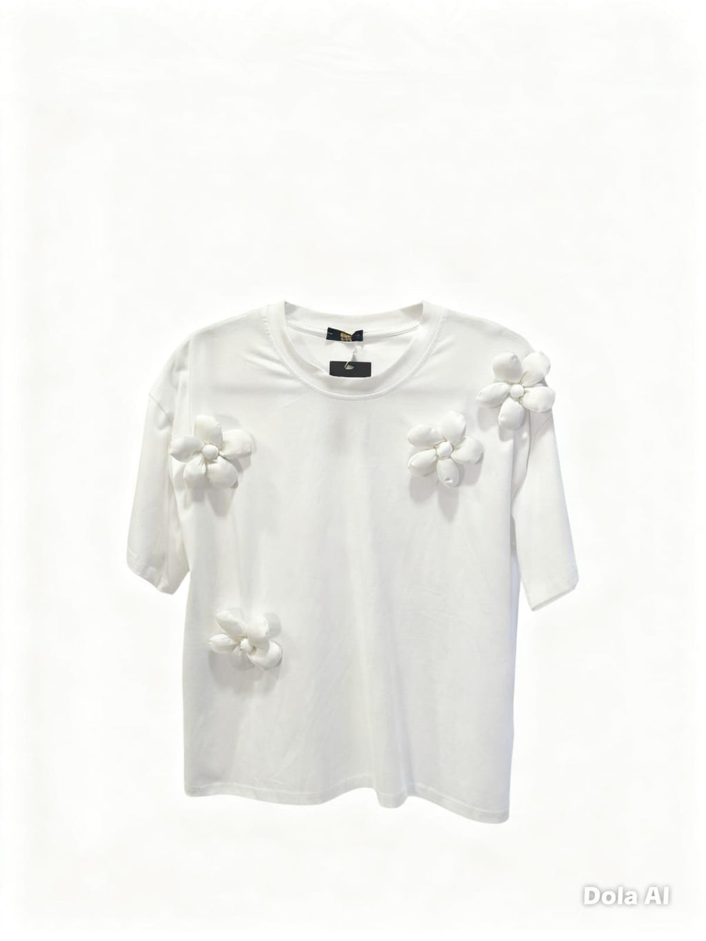Blusa flores 3D