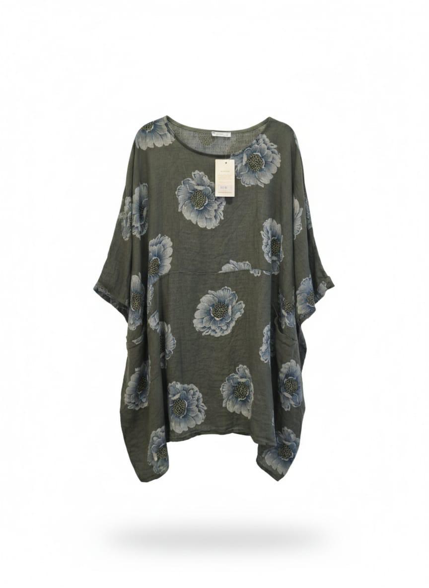 Blusón estampado flores