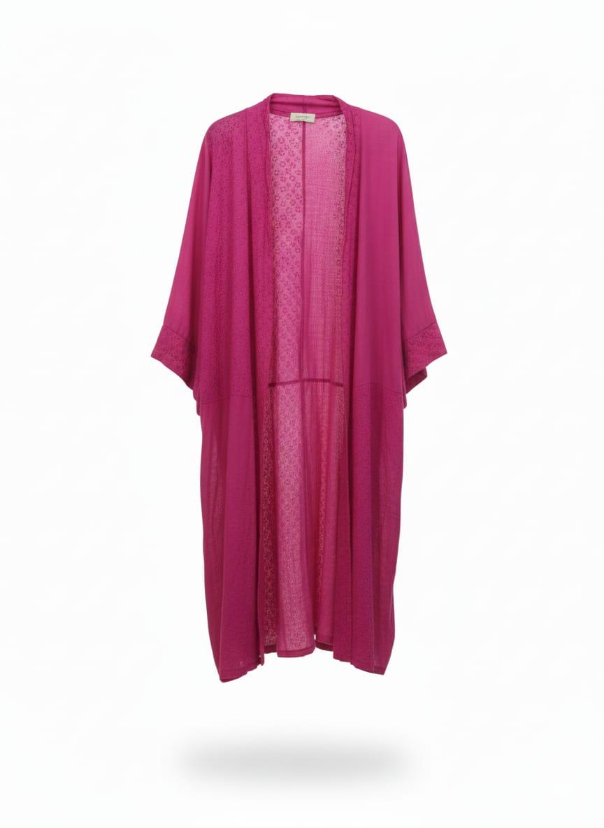 Kimono lino largo