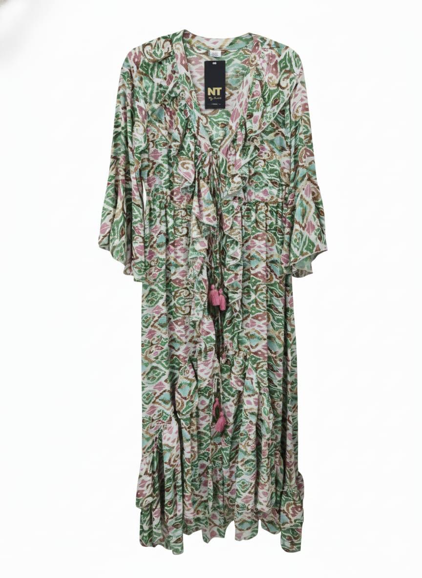 Kimono playero estampado