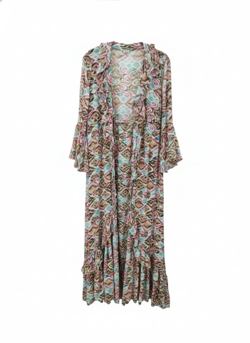 Kimono playero estampado