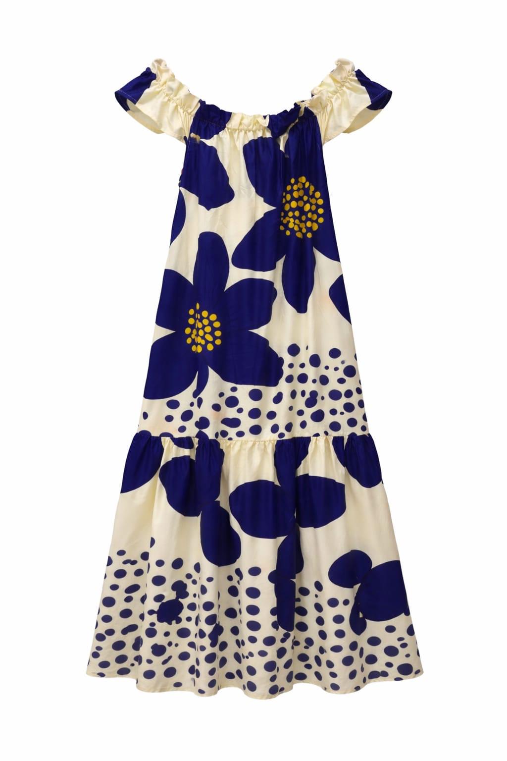 Vestido Algodon Maxi Flores