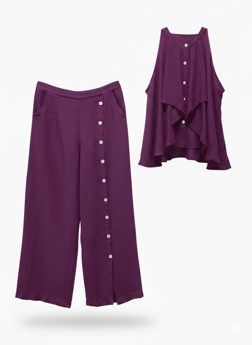 Set lino blusa arandela